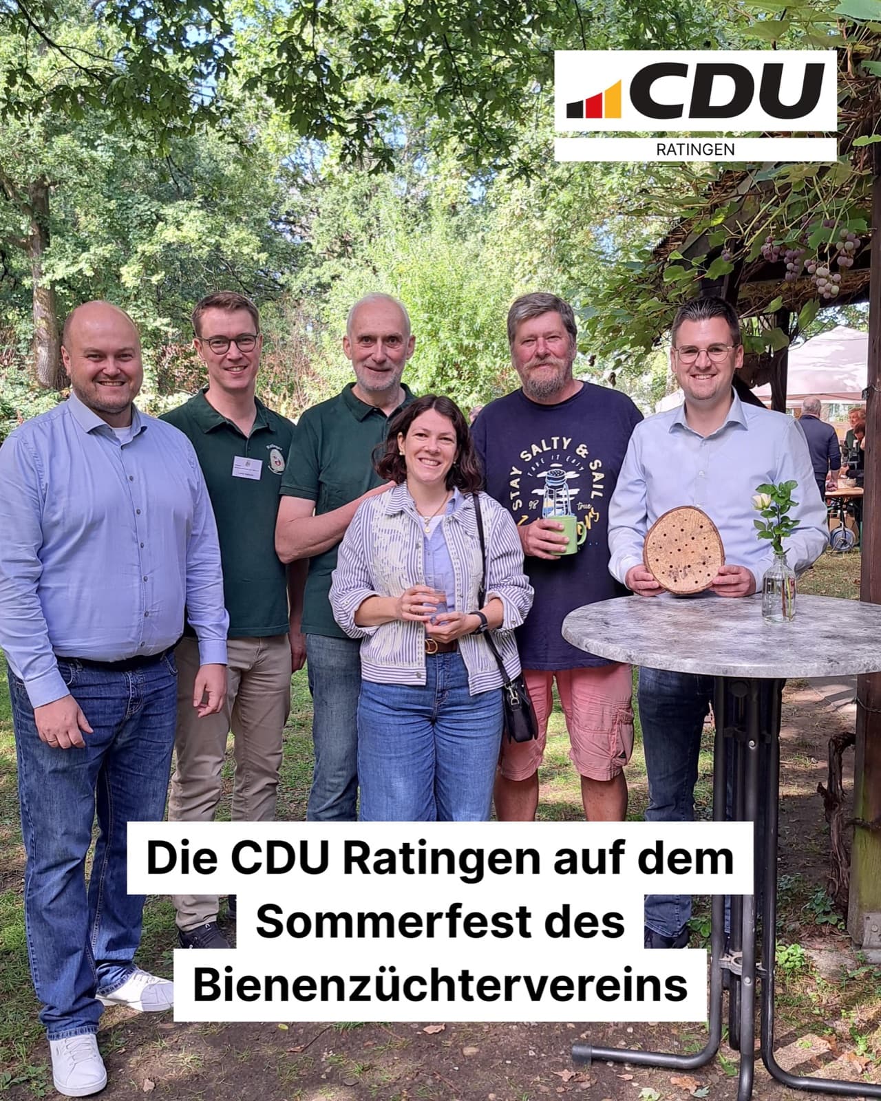 Die CDU Ratingen auf dem Sommerfest des Bienenzüchtervereins