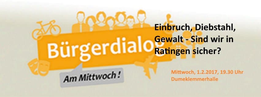 Bürgerdialog zum Thema Sicherheit am 1.2.2017
