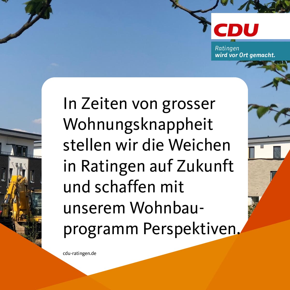 Wohnraumkonzept der CDU Ratingen